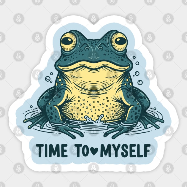 Self Love Frog Sticker by enrynz